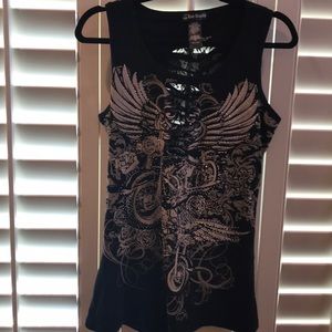 Women’s tank top with bling